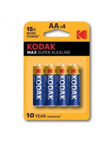 Kodak - max super pila alcalina aa lr6 blister*4