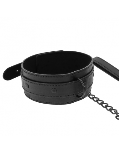 Intense - fetish collar de cuero vegano