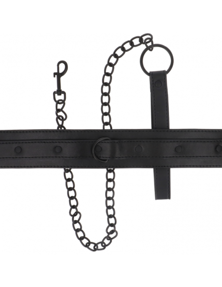 Intense - fetish collar de cuero vegano