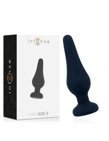 Intense - anal plug pipo s silicone negro 9.8 cm