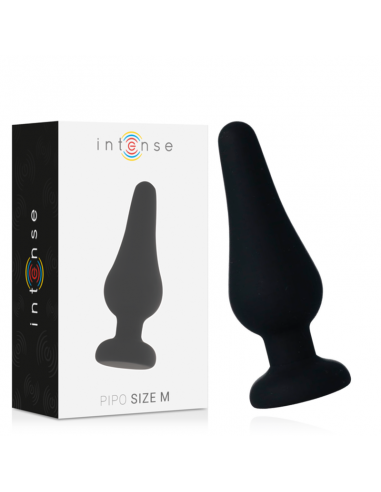 Intense - anal plug pipo m silicone negro 11 cm