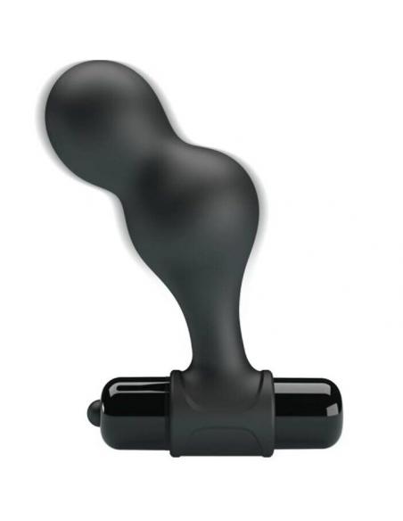 Mr play - plug anal vibrador de silicona negro