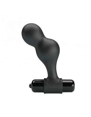 Mr play - plug anal vibrador de silicona negro