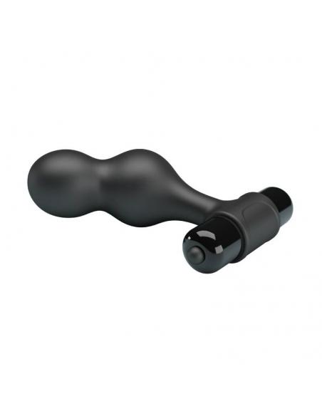 Mr play - plug anal vibrador de silicona negro