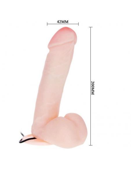 Baile - dildo realistico con vibracion y rotacion 20 cm