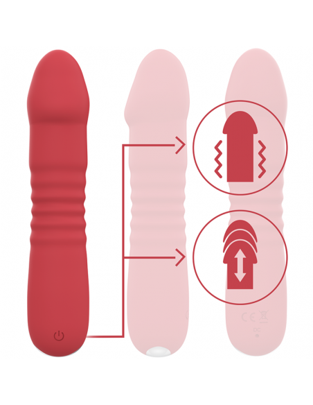Intense - juni up & down 10 vibraciones rojo