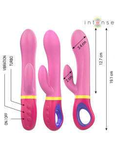 Intense - daphne vibrador rabbit rosa 2
