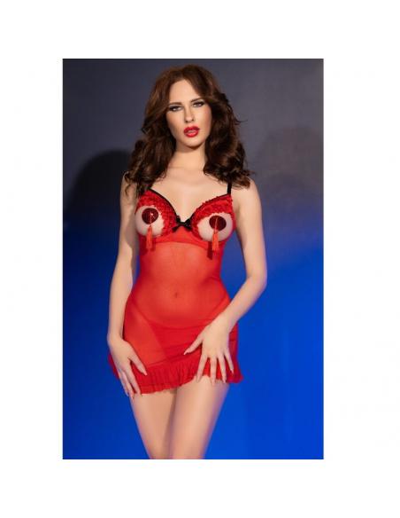 Chilirose - cr 4832 babydoll rojo l/xl