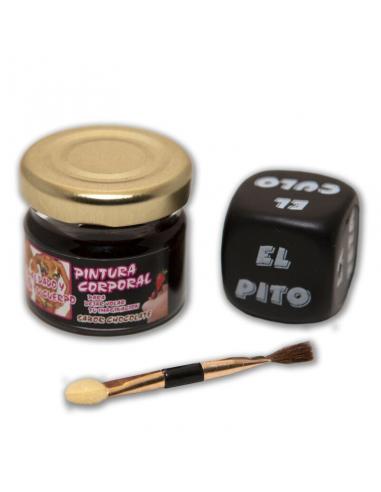 Diablo picante - pintura de chocolate y dado de cuerpo