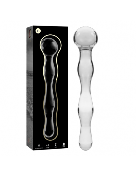 Nebula series by ibiza - modelo 13 dildo cristal borosilicato  18 cm -o- 3.5 cm