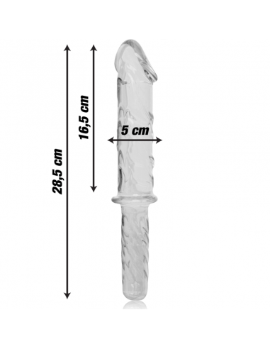 Nebula series by ibiza - modelo 24 dildo cristal borosilicato  28.5 cm -o- 5 cm