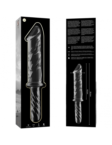 Nebula series by ibiza - modelo 24 dildo cristal borosilicato  28.5 cm -o- 5 cm