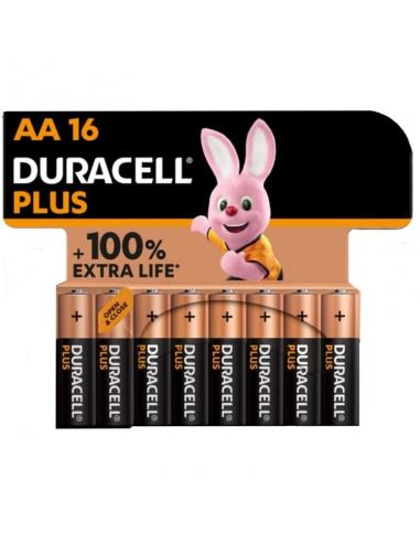 Duracell - plus power 100 pila alcalina aa lr6 blister*16