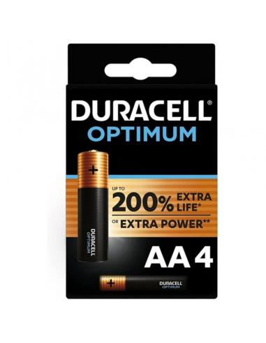 Duracell - optimum 200 pila alcalina aa lr6 blister*4