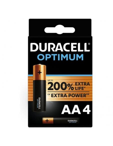 Duracell - optimum 200 pila alcalina aa lr6 blister*4