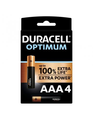 Duracell - optimum 200 pila alcalina aaa lr03 blister*4