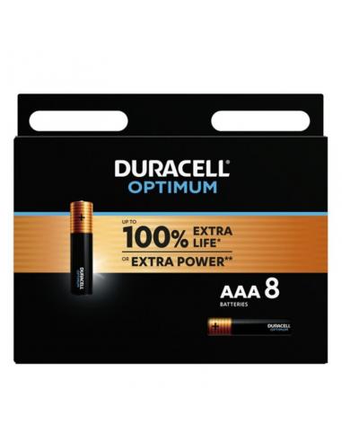 Duracell - optimum pila alcalina aaa lr03 blister*8