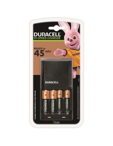 Duracell - cargador rapido 45min. + 2xaa 1700mah + 2xaaa 750mah