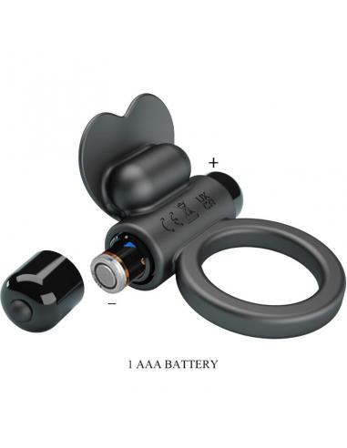 Pretty love - debonaire anillo vibrador conejo 10 vibraciones negro