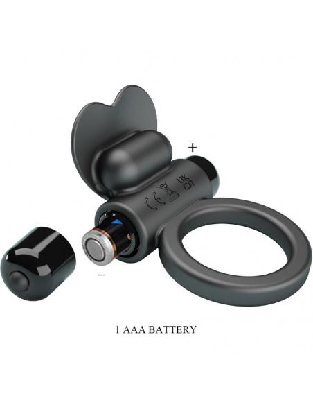 Pretty love - debonaire anillo vibrador conejo 10 vibraciones negro