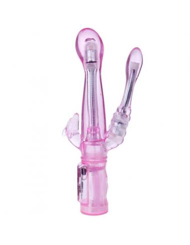 Baile - vibrador flexible con estimulador anal