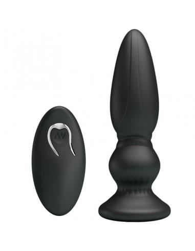 Mr play - vibrador potente control remoto anal plug negro