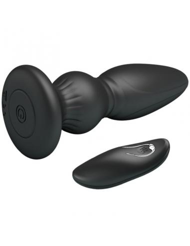 Mr play - vibrador potente control remoto anal plug negro