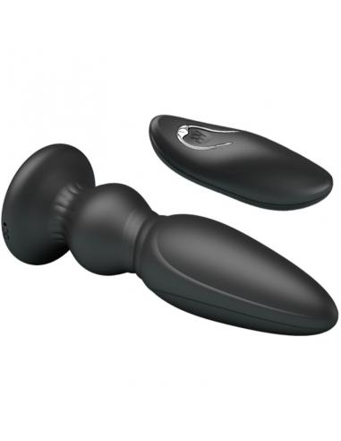 Mr play - vibrador potente control remoto anal plug negro