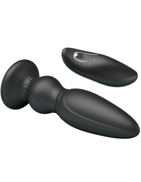 Mr play - vibrador potente control remoto anal plug negro