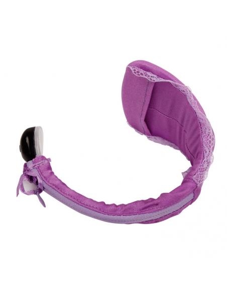 Baile - tanga con vibrador con control remoto lila