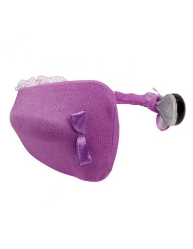 Baile - tanga con vibrador con control remoto lila