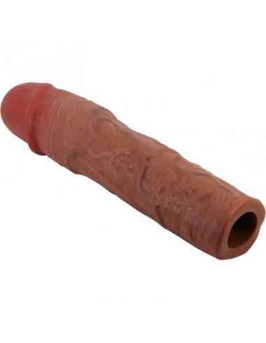 Pretty love - stevenson funda pene con extensión de 7.6 cm mulato
