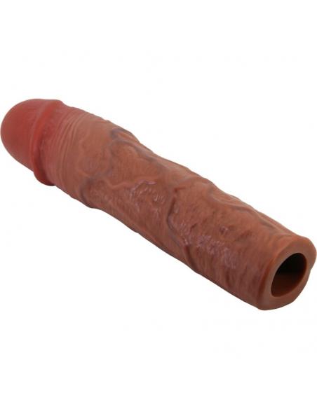 Pretty love - stevenson funda pene con extensión de 7.6 cm mulato