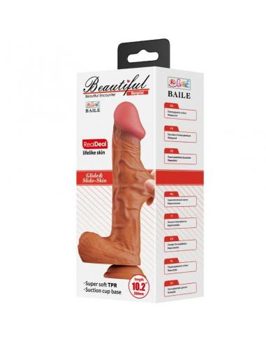 Baile - bergrisi dildo realístico 26 cm natural