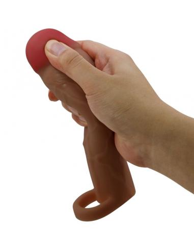 Pretty love - hani funda para pene con extensión de 5 cm mulato