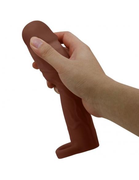 Pretty love - gerd funda para pene con extensión de 7.6 cm mulato