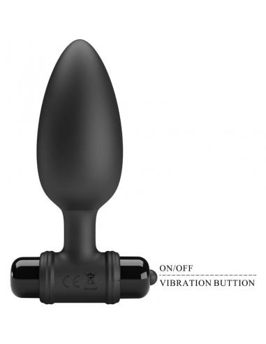 Pretty love - vibra butt plug 2 plug anal 10 vibraciones negro