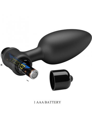 Pretty love - vibra butt plug 2 plug anal 10 vibraciones negro
