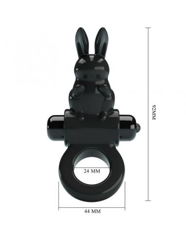 Pretty love - exciting ring anillo vibrador rabbit 10 vibraciones negro