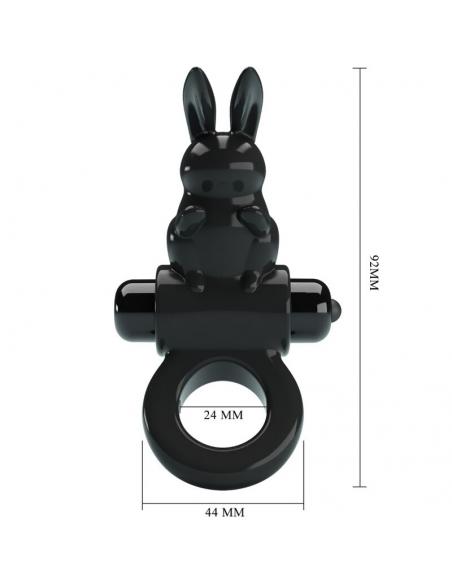 Pretty love - exciting ring anillo vibrador rabbit 10 vibraciones negro