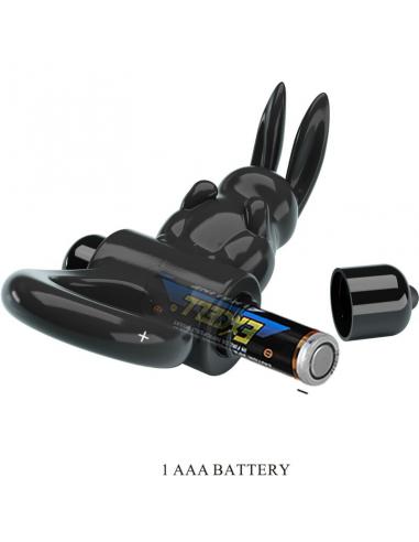 Pretty love - exciting ring anillo vibrador rabbit 10 vibraciones negro