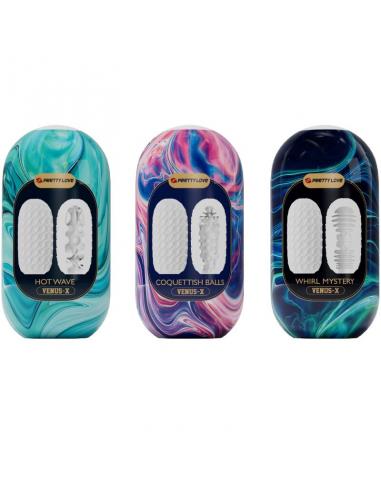 Pretty love - venus x 15 masturbadores masculinos silicona blanco