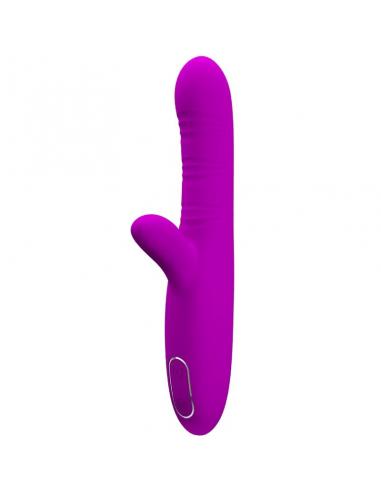 Pretty love - angelique vibrador multifunción + estimulador de clítoris morado