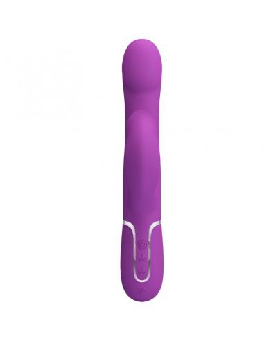 Pretty love - vibrador & estimulador multifunción 4 en 1 morado