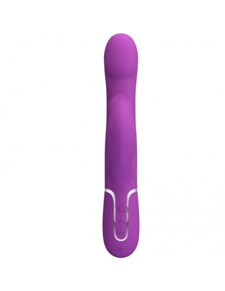 Pretty love - vibrador & estimulador multifunción 4 en 1 morado