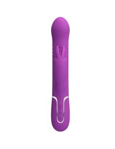 Pretty love - coale vibrador rabbit multifunción 4 en 1 morado 2