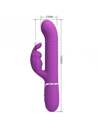 Pretty love - coale vibrador rabbit multifunción 4 en 1 morado