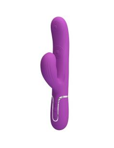 Pretty love - perlita vibrador rabbit multifunción 3 en 1 morado