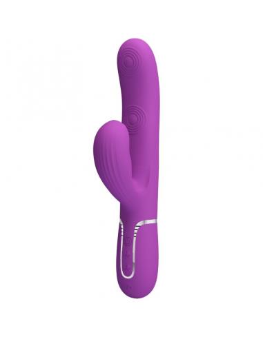 Pretty love - perlita vibrador rabbit multifunción 3 en 1 morado