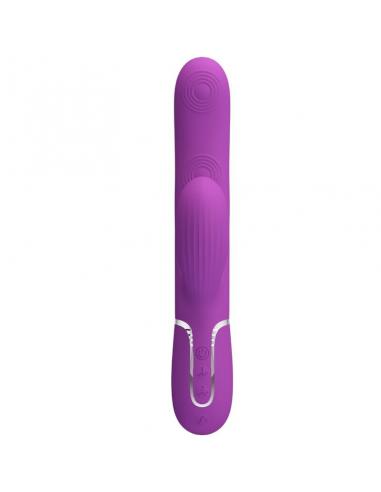 Pretty love - perlita vibrador rabbit multifunción 3 en 1 morado